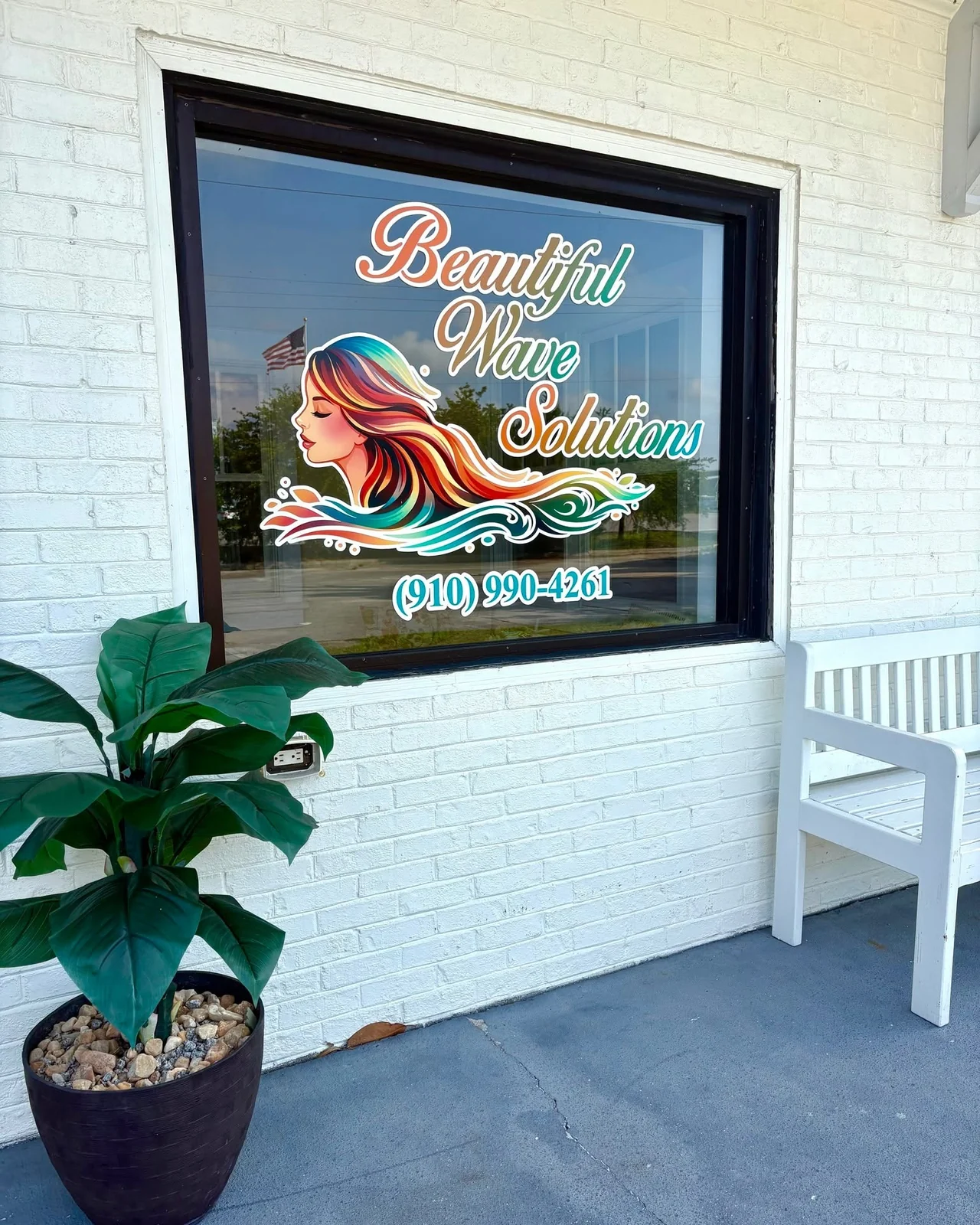 Beautiful Wave Solutions studio sign
